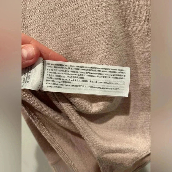 ABERCROMBIE & FITCH Soft A&F Cozy Bodysuit in Soft Pink / Size Small / - Picture 5 of 5